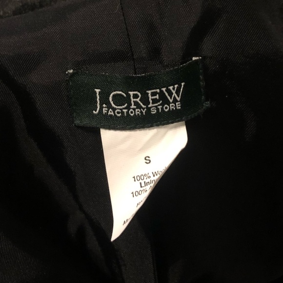 🚚SALE J. Crew 100% Wool Gray Button Up Coat - Picture 6 of 6